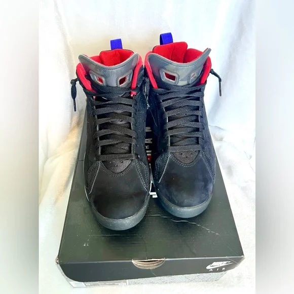 Men’s/Teen Jordan MVP, size 8.5, Black/Dark Concord Raptor - Picture 3 of 12